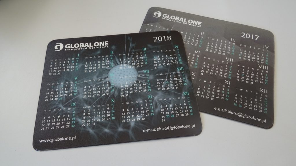 Kalendarze reklamowe podkładki pod mysz